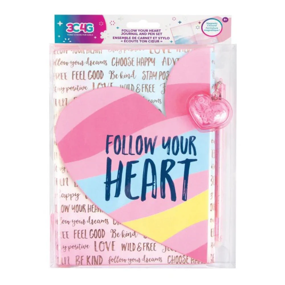 3C4G Diario Y Boligrafo Sigue Tu Corazón 8+
