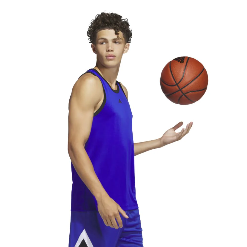 Adidas Franelilla Sin Mangas Basketball Para Caballeros - Image 4