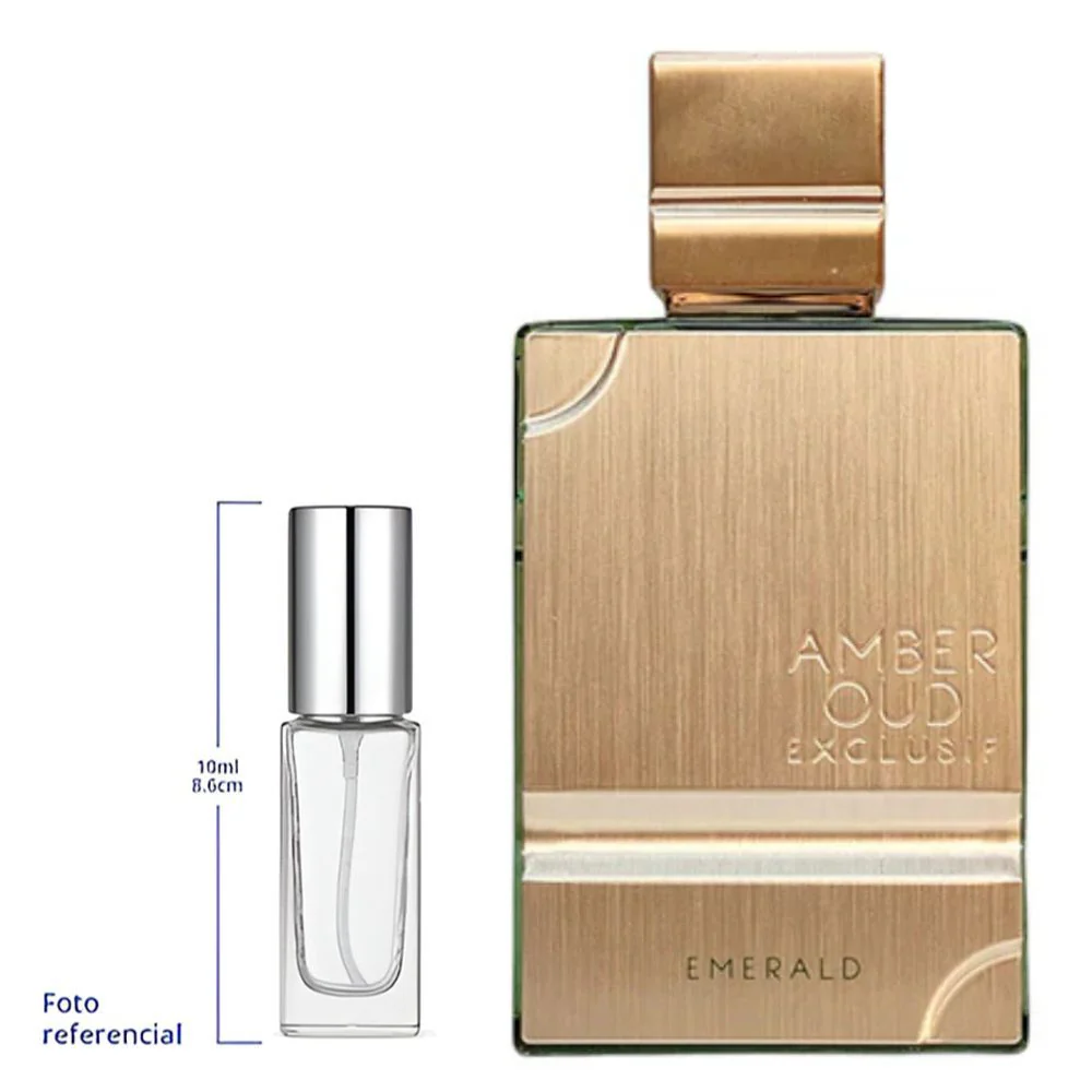 Al Haramain Amber Oud Exclusif Emerald Decant Travel Size Eau De Parfum For Men - Image 2