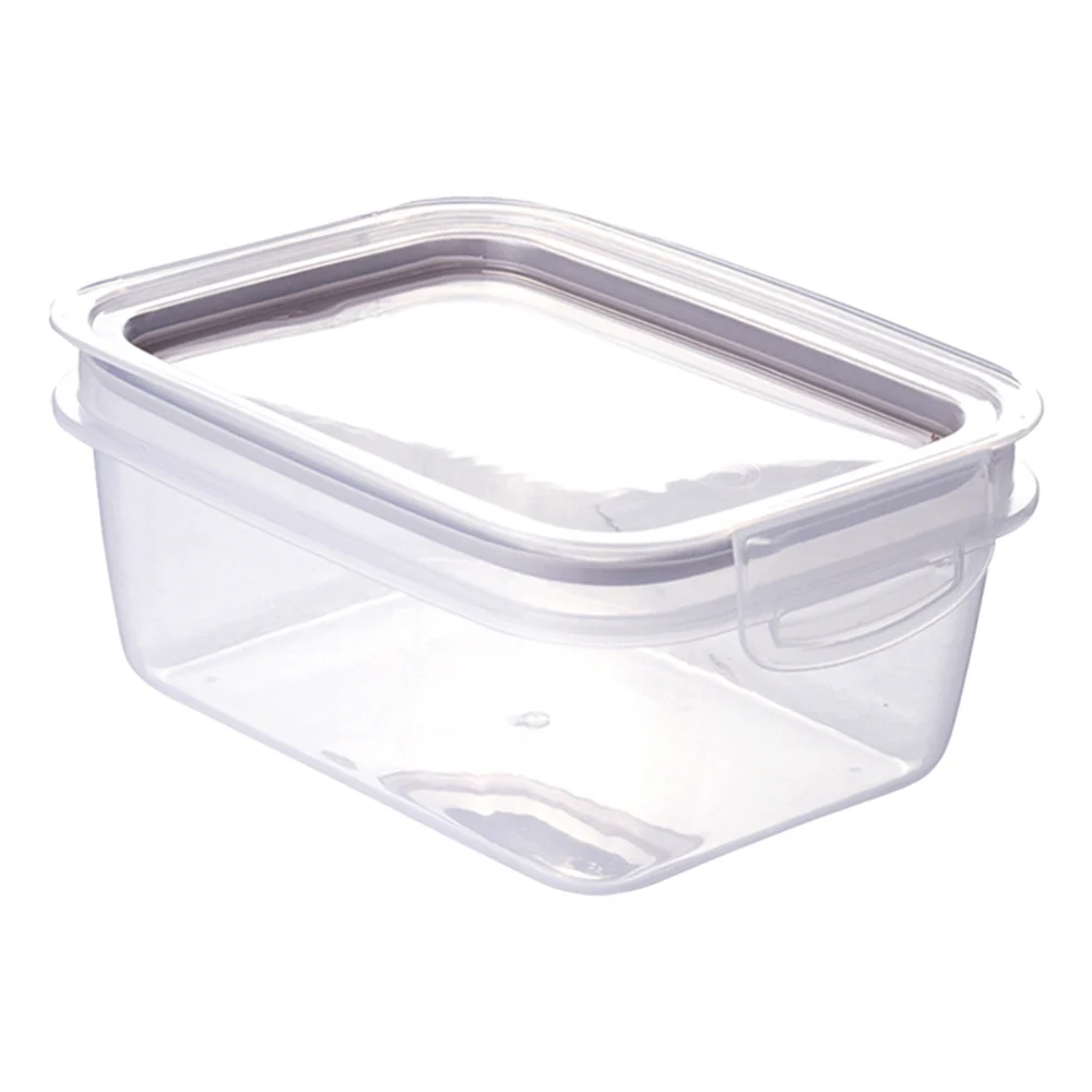 Alfa Hogar Conservador de Alimentos Rectangular con Tapa Gris 550ml
