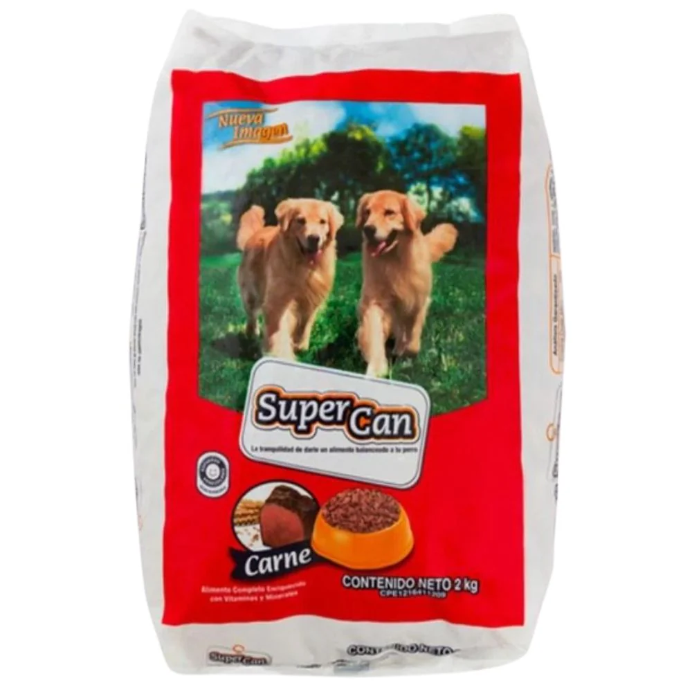 Super Can Adultos Carne  Nacional 2 kg