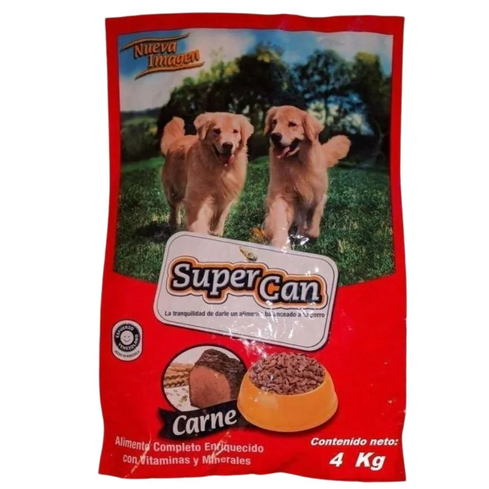 Super Can Adultos Carne  Nacional 4 kg
