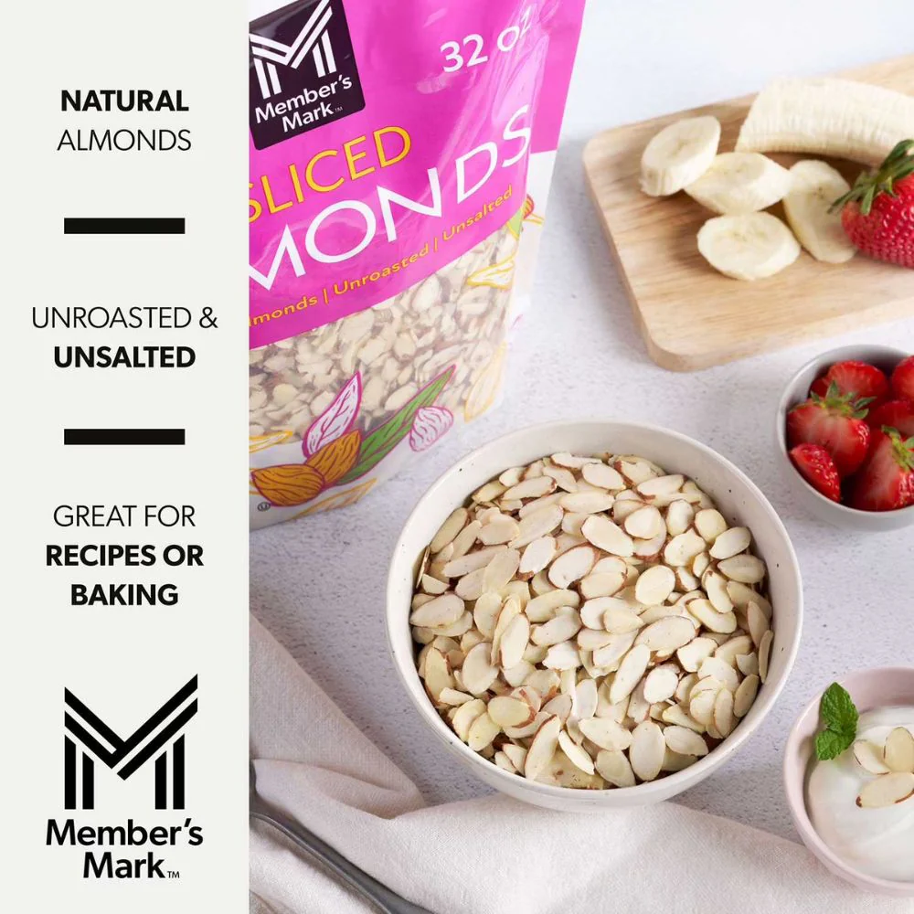 Member's Mark Sliced Almonds Unroasted Unsalted 907g - Image 2