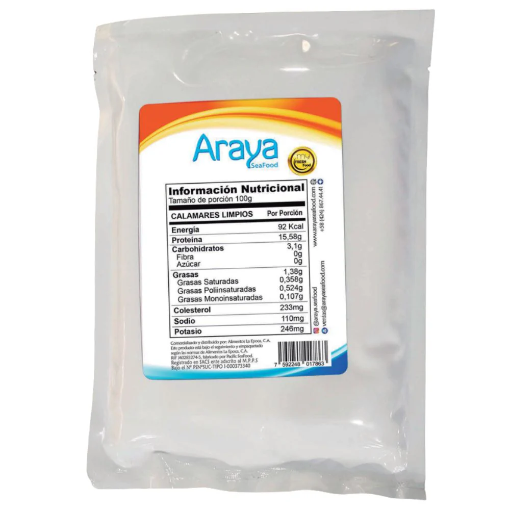 Araya Calamares Limpios 500gr - Image 2