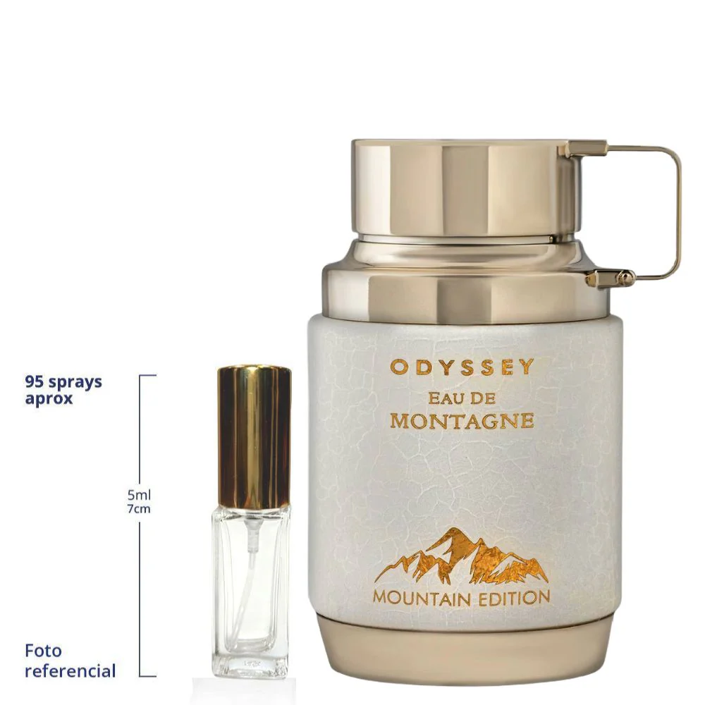 Armaf Odyssey Eau De Montagne Decant Travel Size Eau De Parfum Unisex