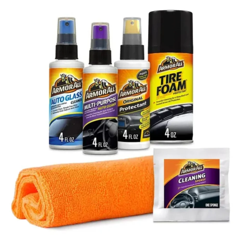 Armor All Kit De Lavado Rápido 4 Productos + 2 Accesorios
