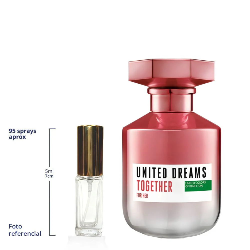 Benetton United Dreams Together Decant Travel Size Eau De Parfum For Woman