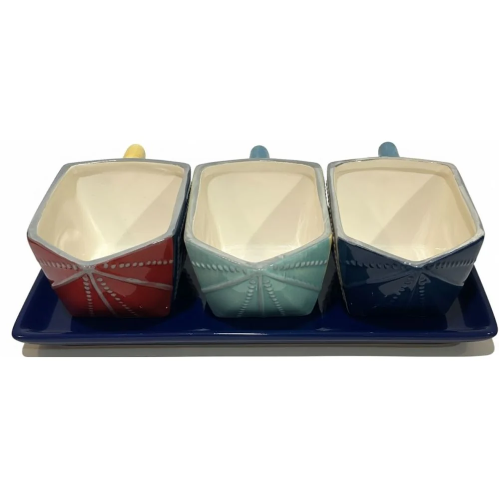 Boston Warehouse Condiment Serving Set Happy Hanukkah - Image 2