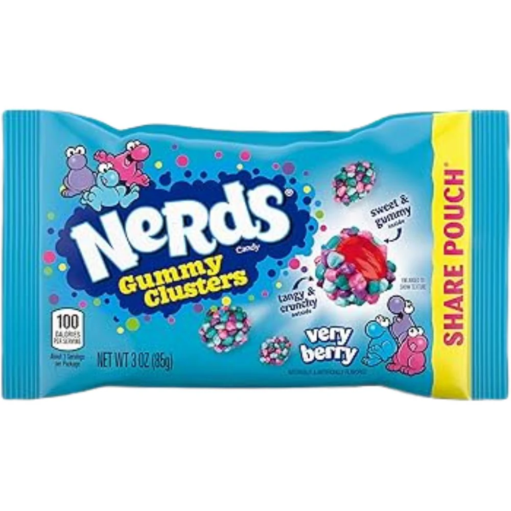 Caramelos Nerds Clusters Very Berry 85gr