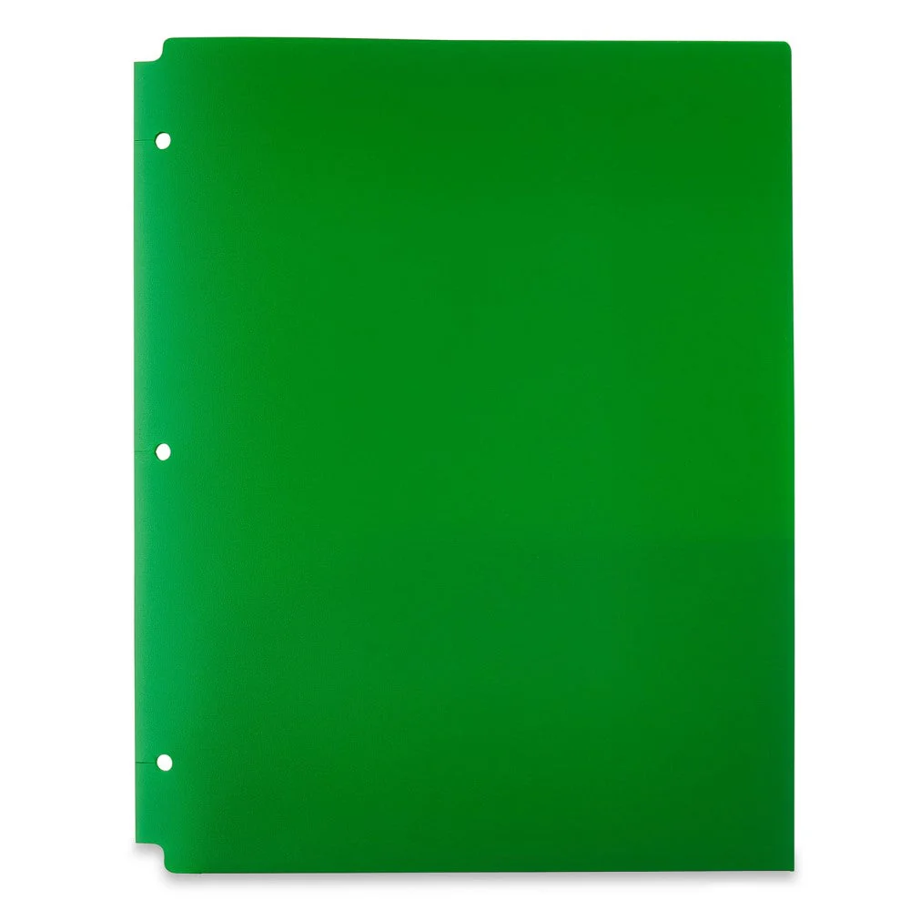 Carpeta Plastica con Huecos Pen + Gear Color Verde
