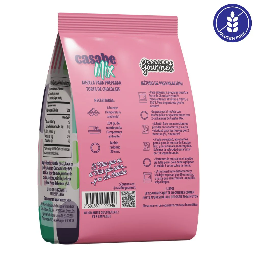 Casabe Gourmet Casabe Mix Torta de Chocolate Mezcla 570g - Image 5