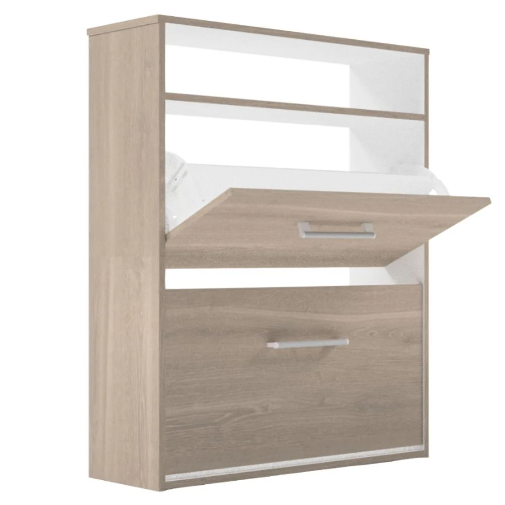 Casalista Zapatera 2 Puertas Bardolino/Blanco - Image 2
