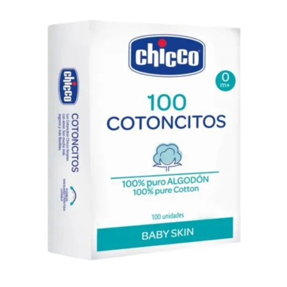 Chicco Cotonetes 100% Puro Algodón 100Und