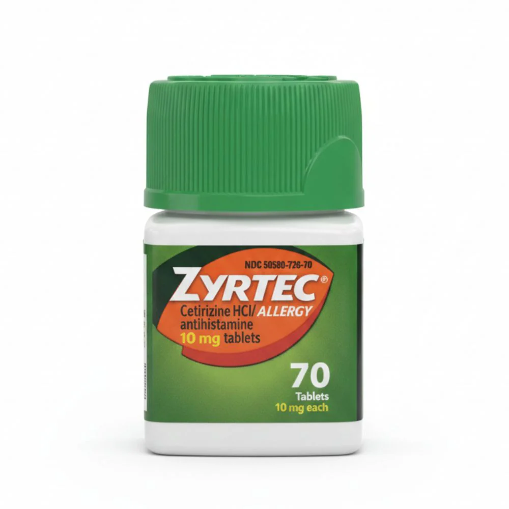 Zyrtec Allergy Ceritizine Hci Antihistamine 10 mg 70und