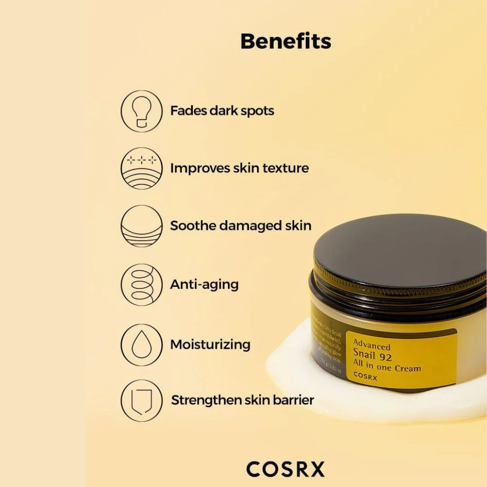 COSRX Advance Snail 92 All In One Cream 100g - Image 3