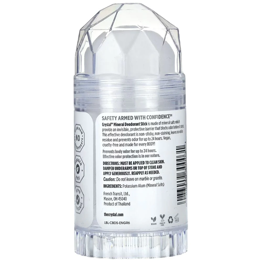 Crystal Mineral Deodorant Stick Unscented 120gr - Image 2