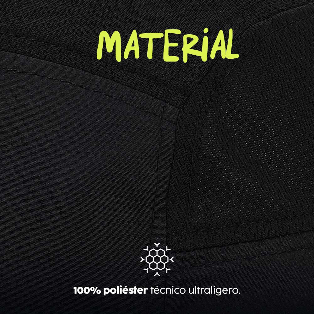 Cubitt Gorra Running Caps Neon Black - Image 8