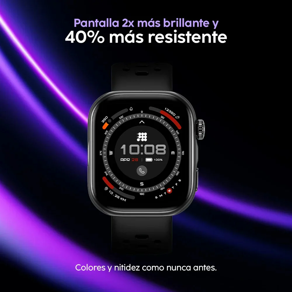 Cubitt Reloj Viva Pro 2 Con Bluetooth, Amoled, GPS y Salud Integrada Wolf Gray - Image 4