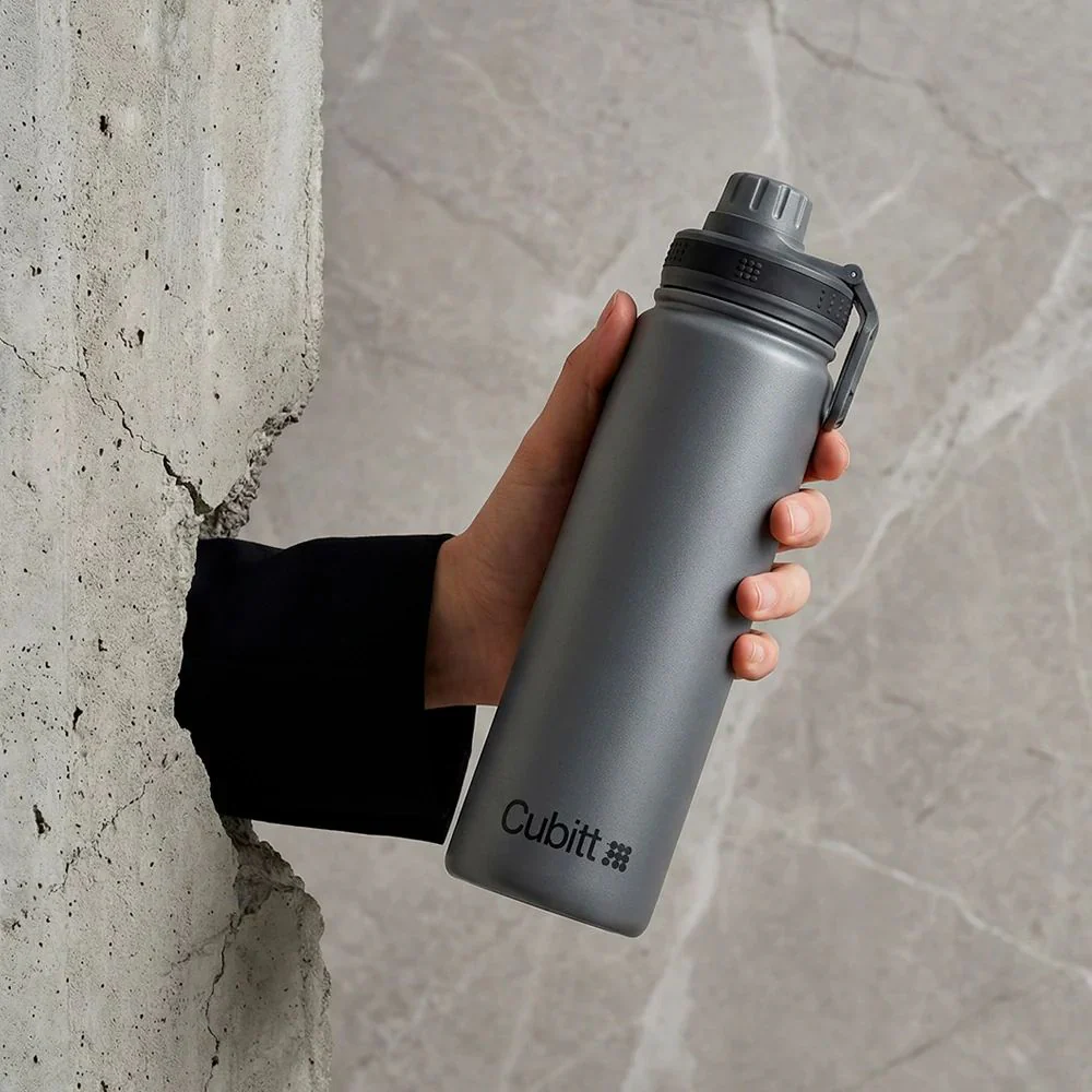 Cubitt Termo Hydro Bottle Solid Concrete - Image 2