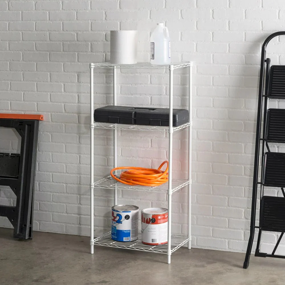 Estante De 4 Niveles Blanco 35 x 53.3 x 118cm Home Basics - Image 2
