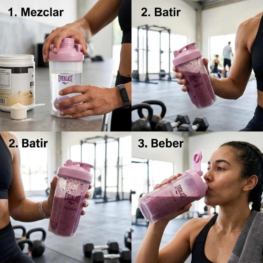 Everlast Botella Shaker Color Purple 500ml - Image 3