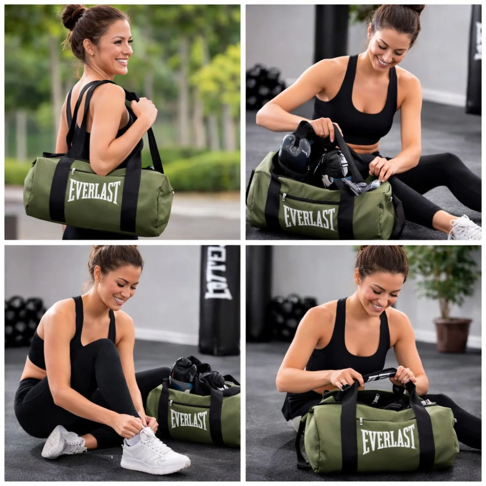 Everlast Mini Duffle Bag Green - Image 6