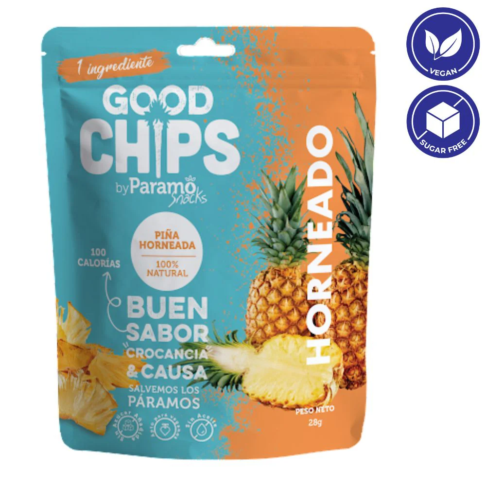 Good Chips By Paramo Snack Piña Horneada 28gr