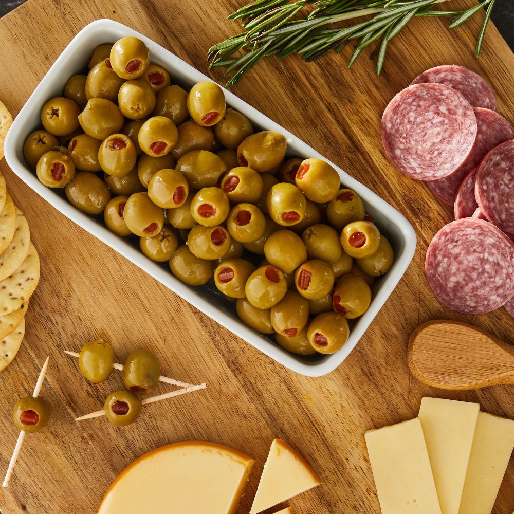 Great Value Aceitunas Rellenas Stuffed Manzanilla Olives With Minced Pimento 595g - Image 2