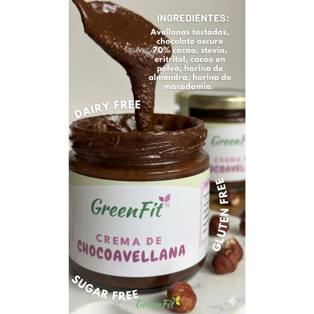 GreenFit Crema de Chocoavellana 230gr - Image 2