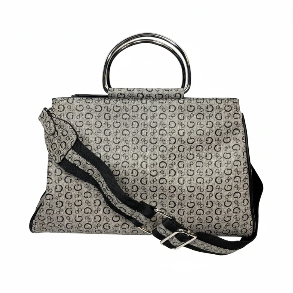Guess Cartera Satchel Jarson Black - Image 3