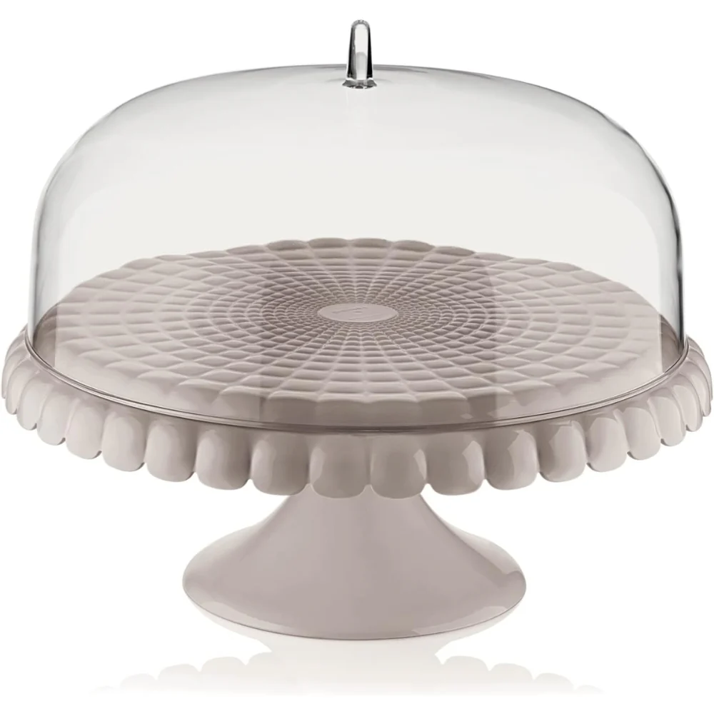 Guzzini Base Para Tortas Y Pasteles Tiffany Con Cupula Color Taupe