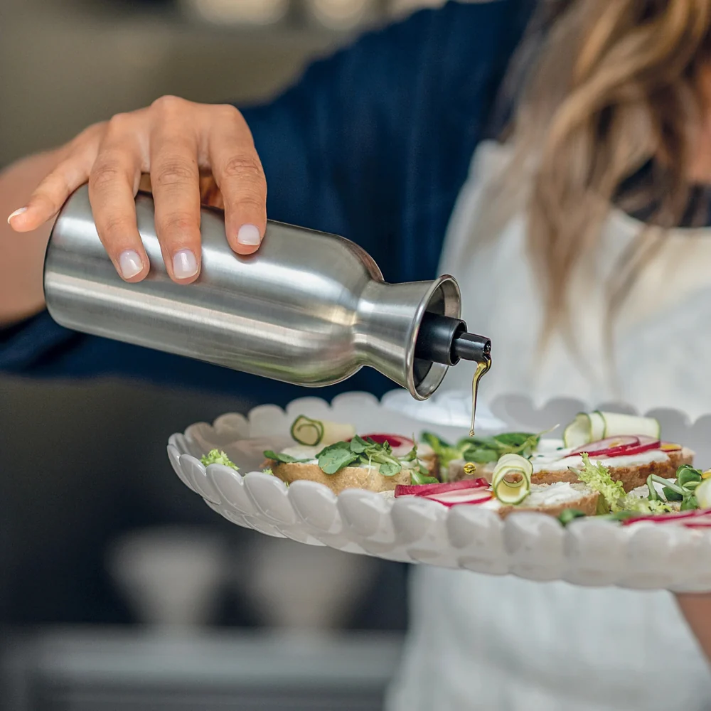 Guzzini Perfect Dressing Steel Edition Botella Dispensador Aceite/Vinagre 330ml - Image 2