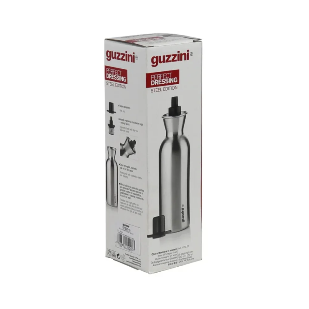 Guzzini Perfect Dressing Steel Edition Botella Dispensador Aceite/Vinagre 500ml - Image 7
