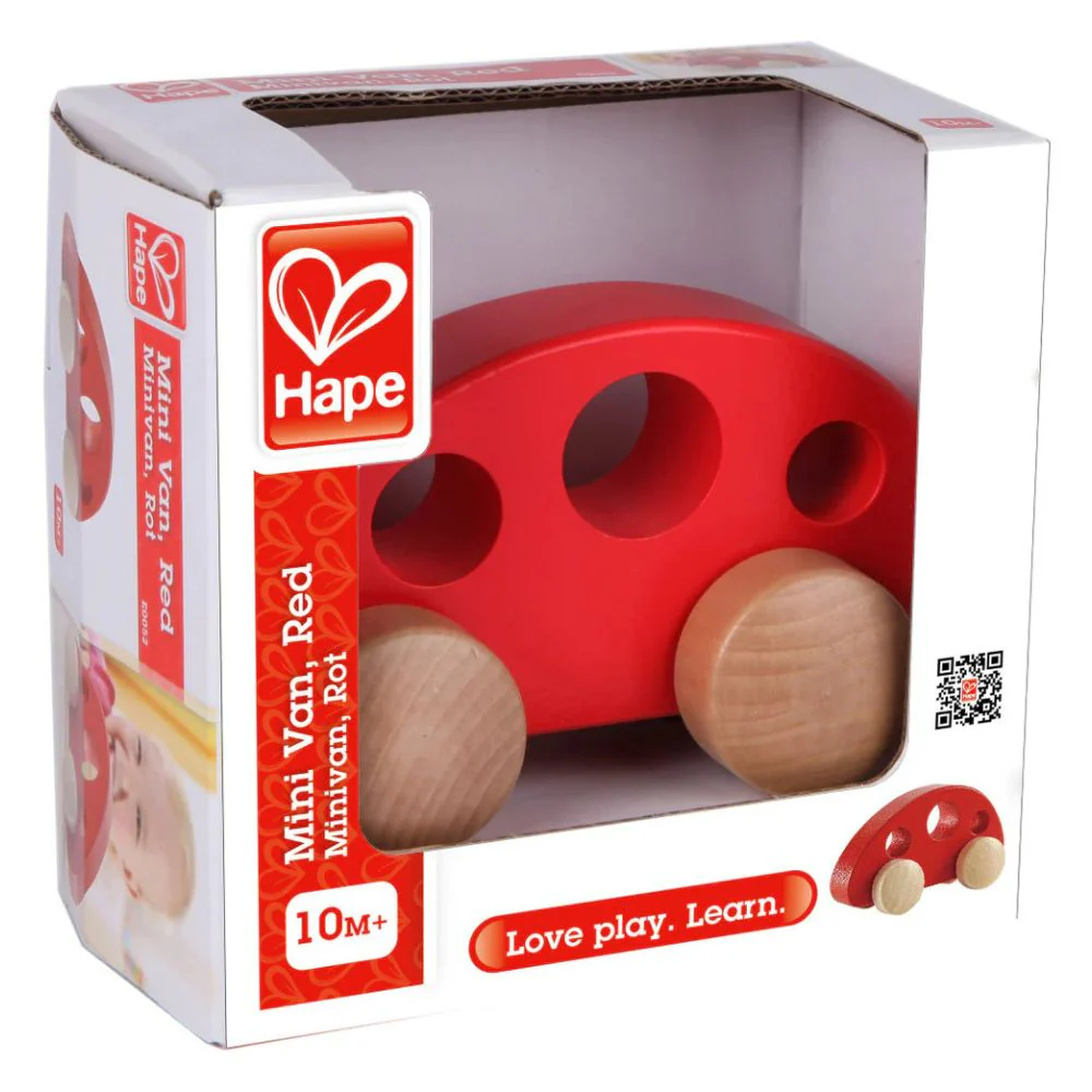 Hape Mini Van Red 10m+