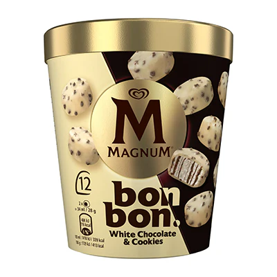 Helado Magnum Bon Bon White Chocolate & Cookies 404ml