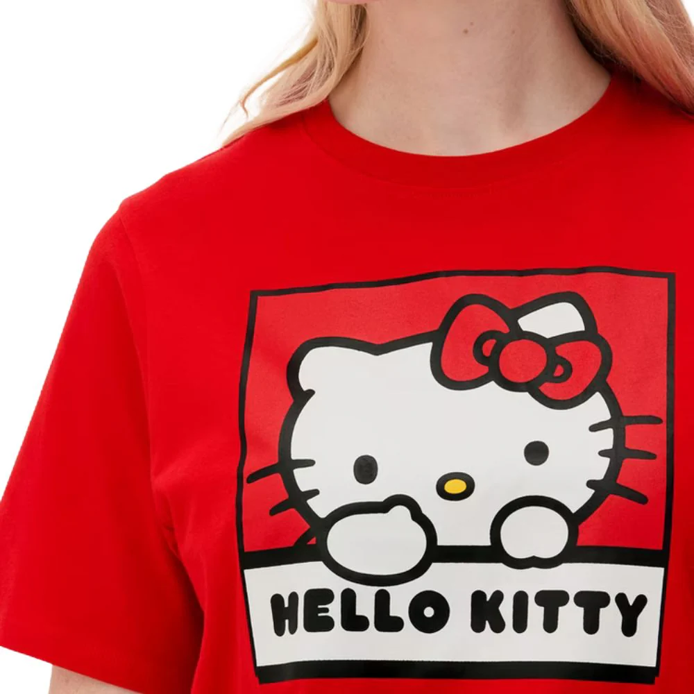 Hello Kitty Tee & Leg Pijama Set Conjunto Rojo - Image 5
