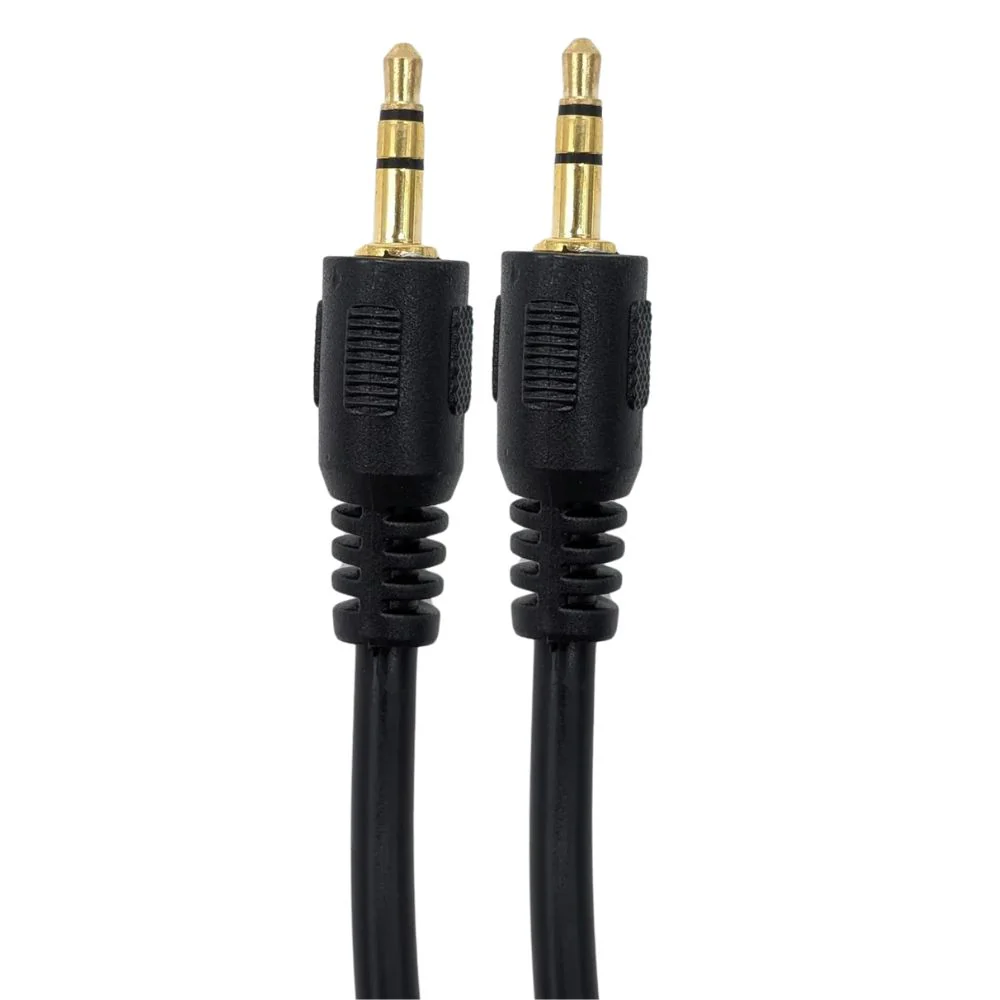 Jemip Cable De Audio 3.5MM Macho A 3.5MM Macho Color Negro 1.5MT
