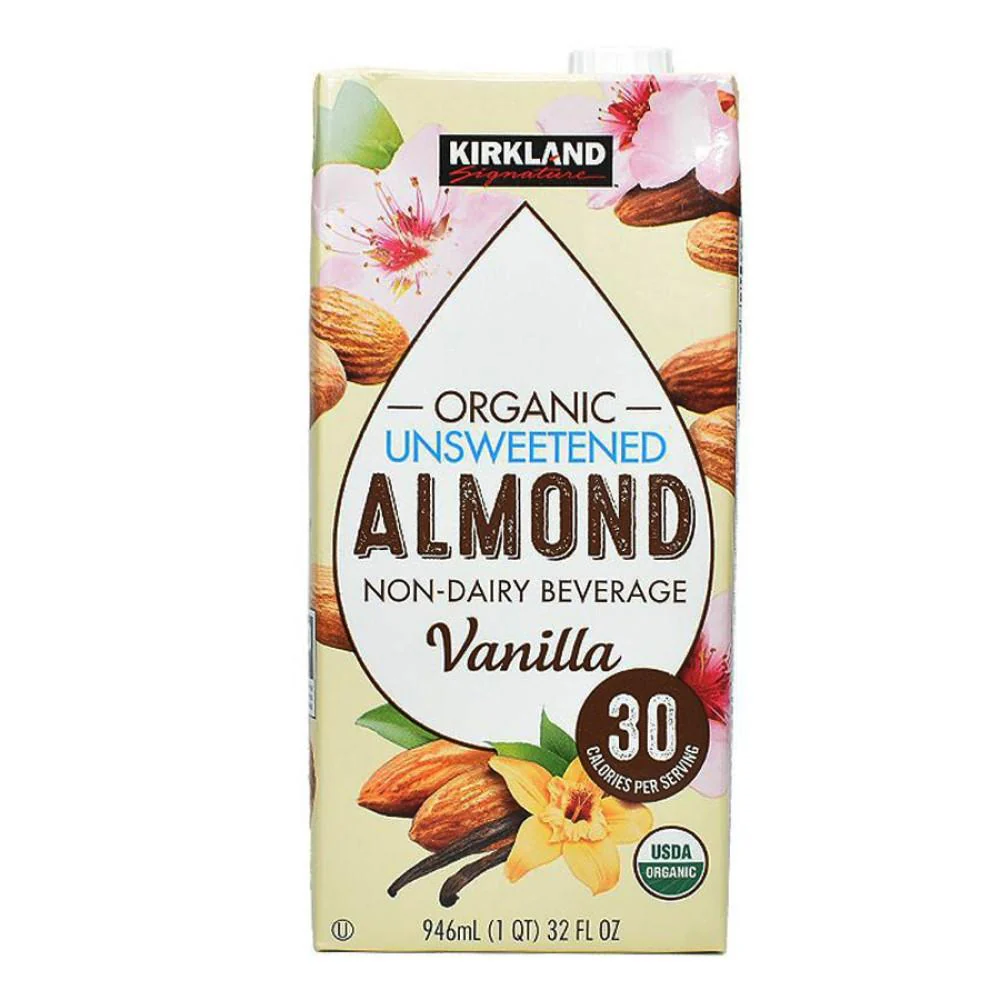 Leche de Almendras Kirkland Organic Unsweetened Vanilla 946ml