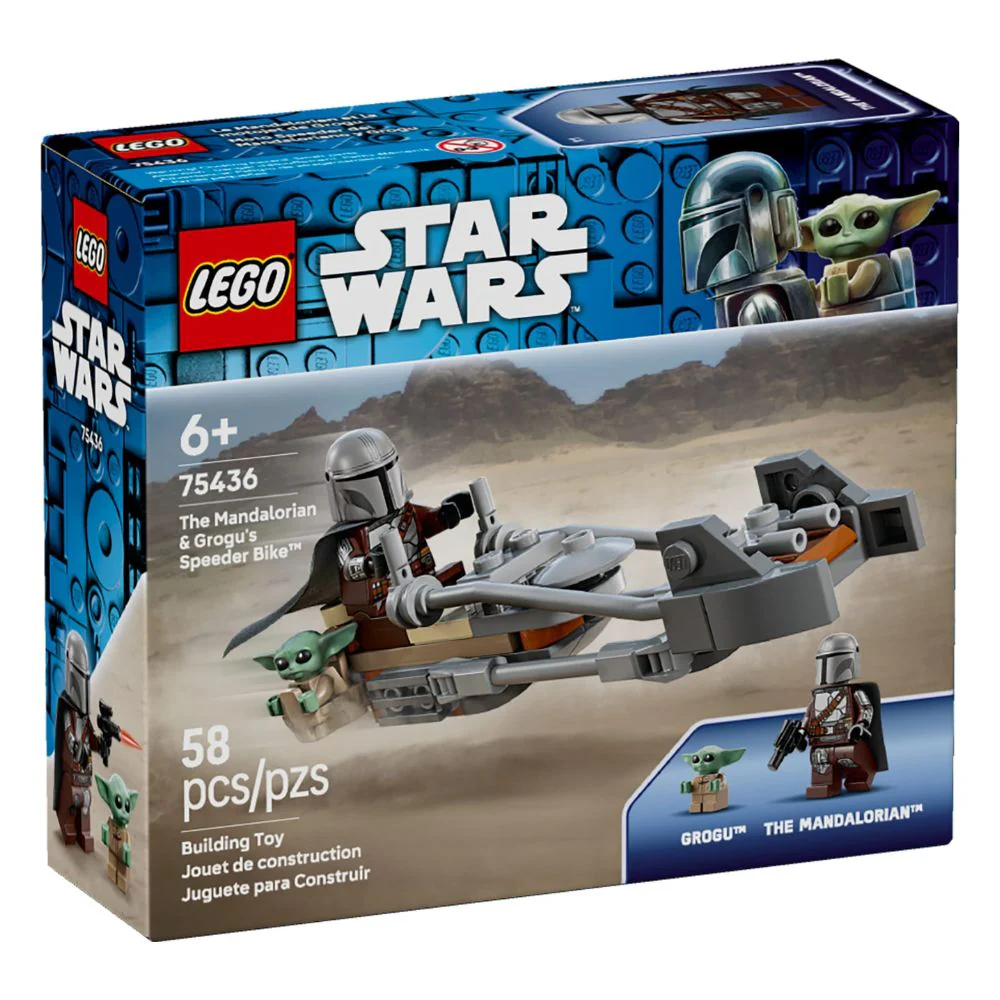 Lego Star Wars The Mandalorian & Grogu's Speeder Bike 58 Pzs 6+
