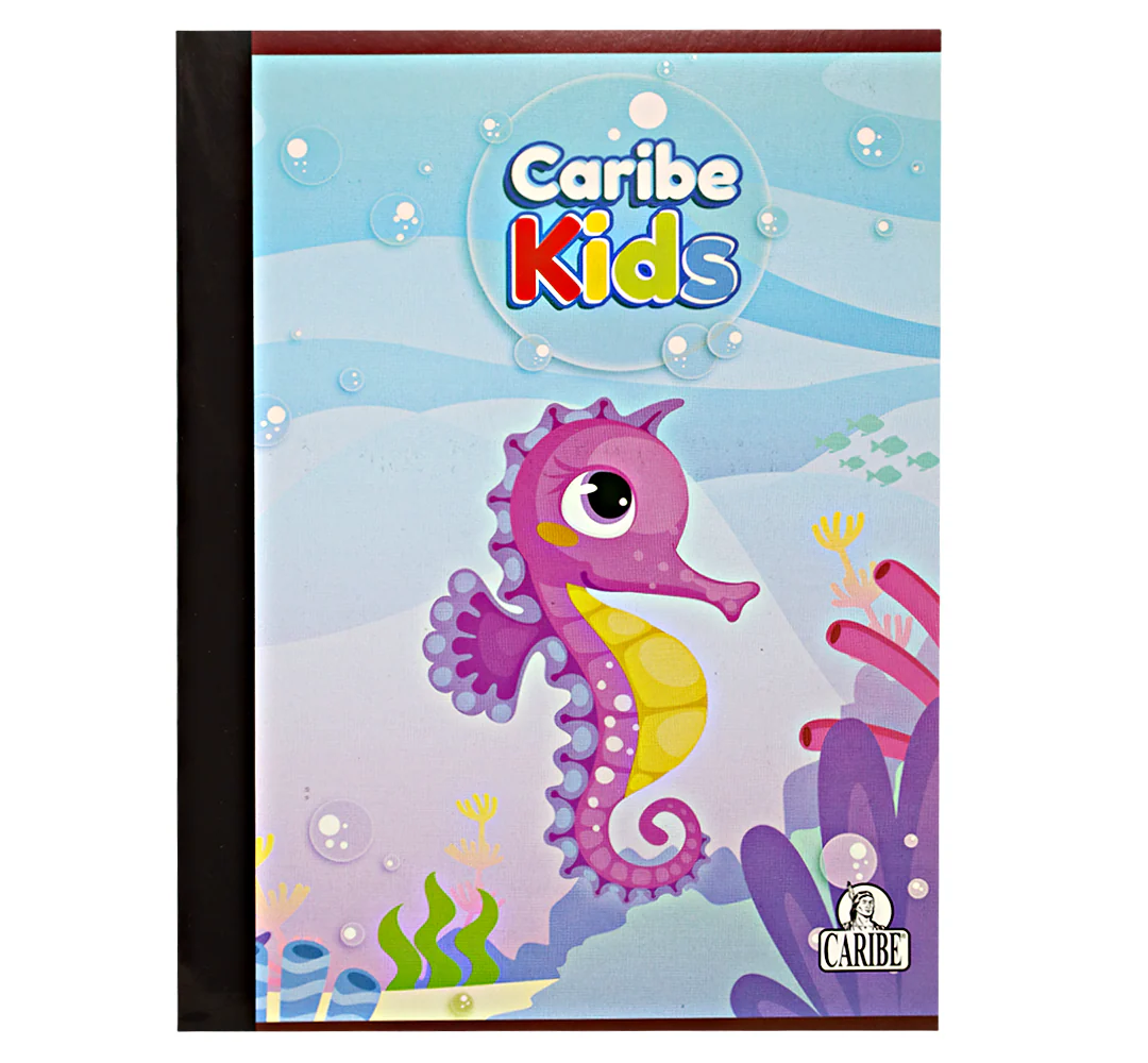 Cuaderno Empastado Doble Linea Caribe Kids Modelos Surtidos 100 Hojas - Image 9