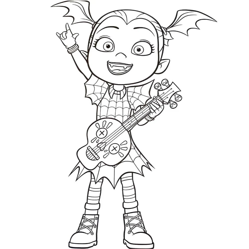 Vampirina Libro Simplemente Coloreando 24 pag - Image 2
