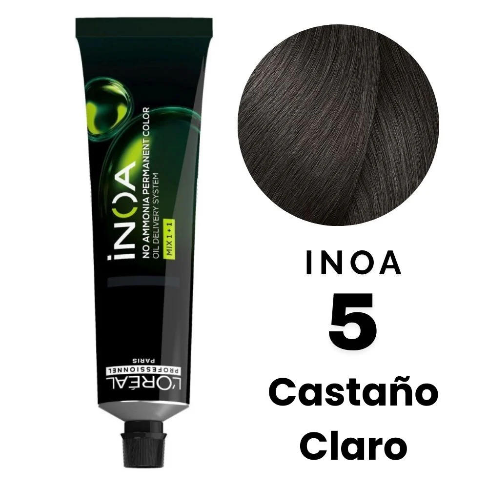 L'Oreal Tinte Inoa Profesional Color Nro5 Castaño Claro 60gr