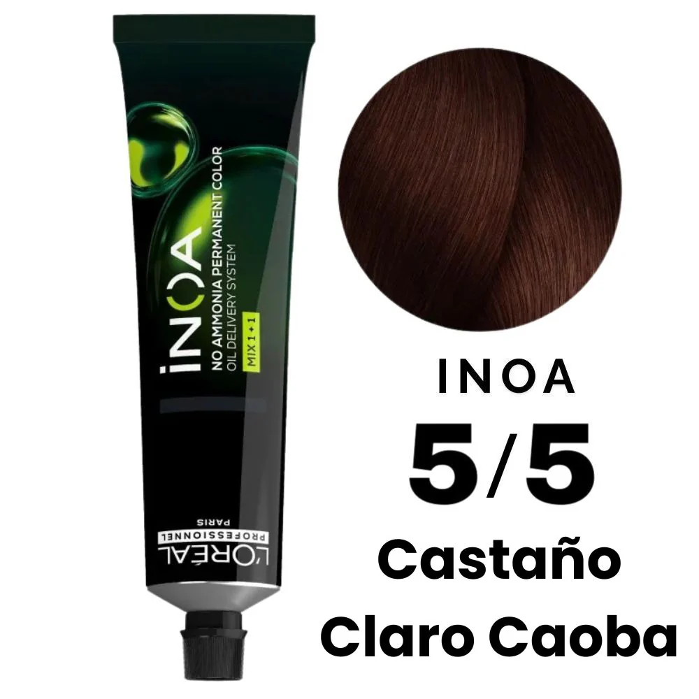L'Oreal Tinte Inoa Profesional Nro.5/5 Castaño Claro Caoba 60gr