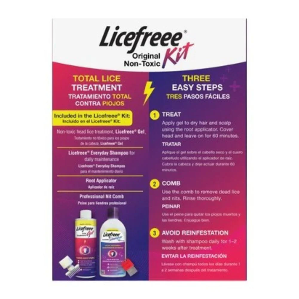 Mata Piojo Licefree Kit Kills Super Lice & Eggs 4 Productos - Image 3