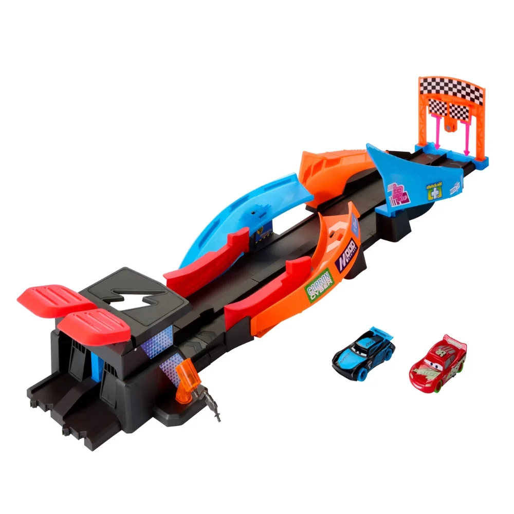 Mattel Cars Glow Racers Lanza y Cruza Pista de Carreras 4+ - Image 2