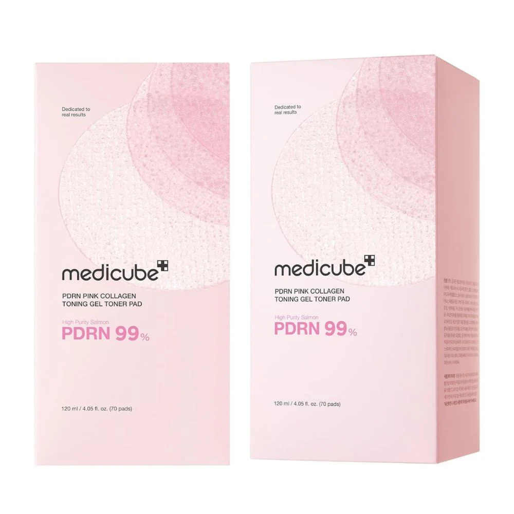 Medicube PDRN Pink Collagen Toning Gel Toner Pad 120ml - Image 2