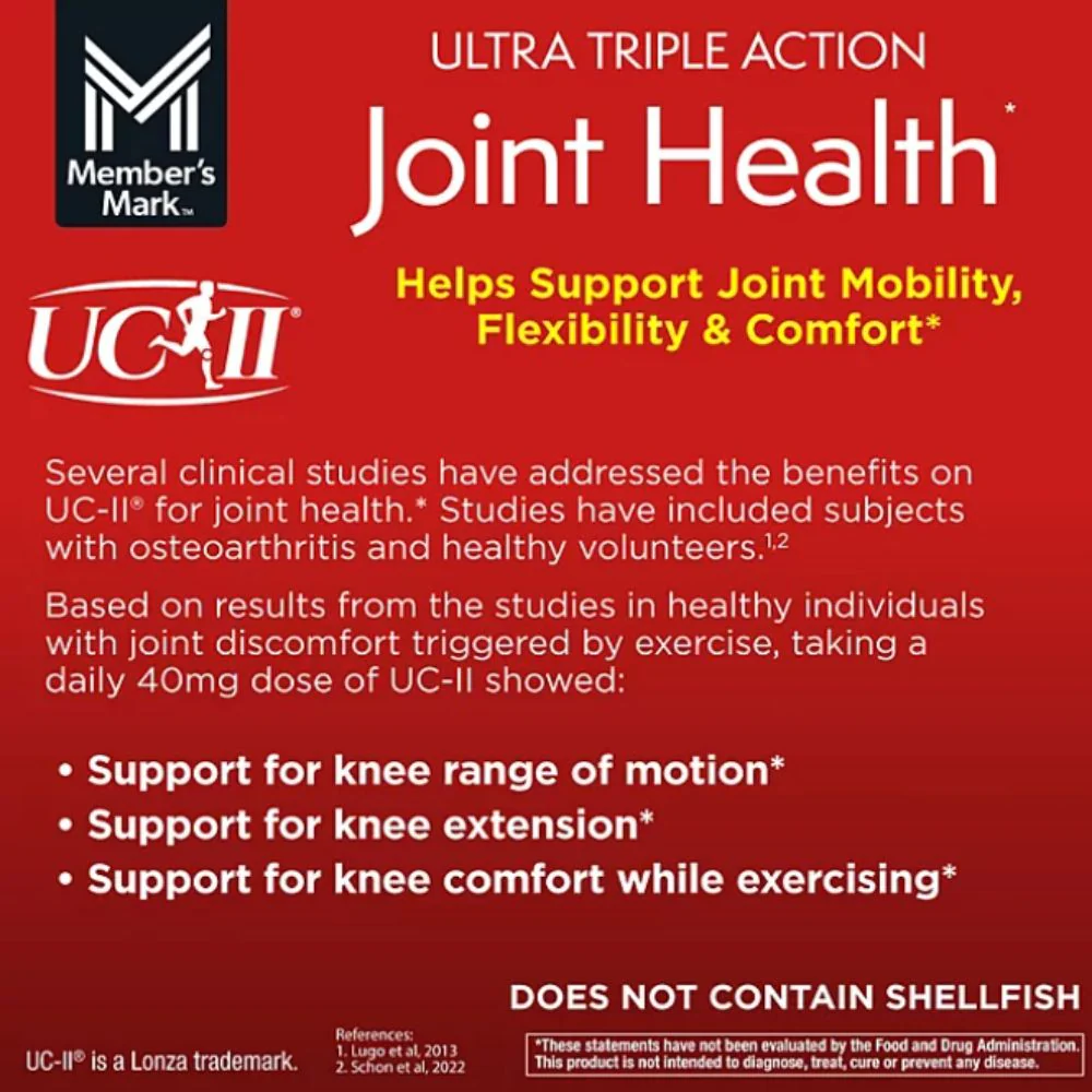 Member's Mark Joint Health UC-II Collagen With Undenatured Type II Collagen 125 Comprimidos - Image 3