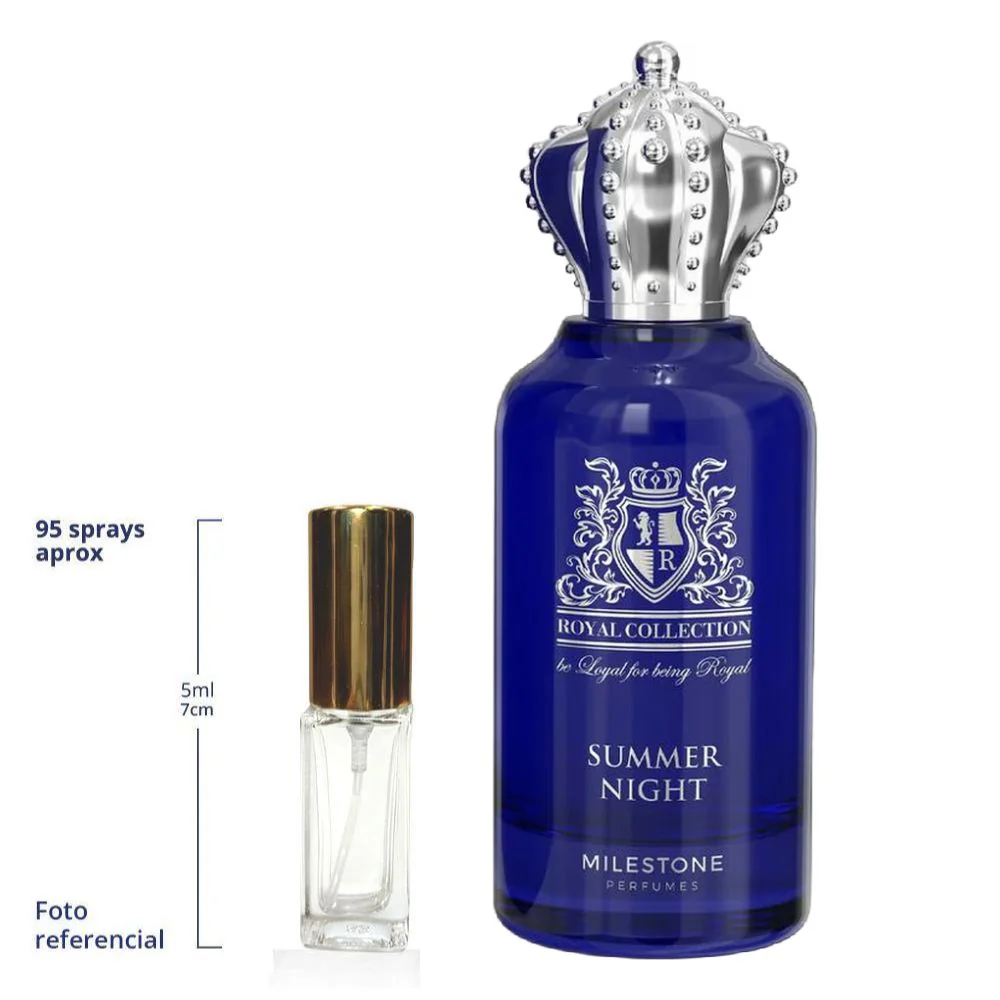 Milestone  Royal Collection Summer Night Decant Travel Size Eau De Parfum Unisex