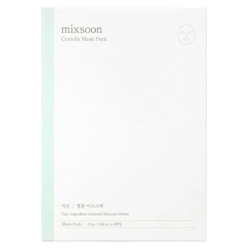 Mixsoon Centella Mask Pack Pure Ingredient Oriented Skincare Brand 25gr 5und