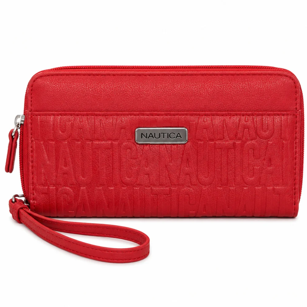 Nautica Monedero Doble Cierre Rojo - Image 2